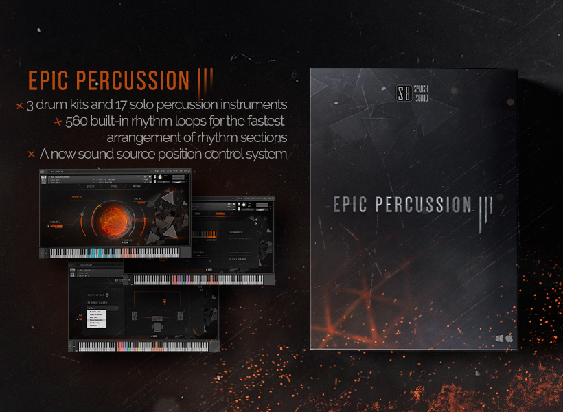 Brand new epic drums library for KONTAKT - Epic Percussion 3