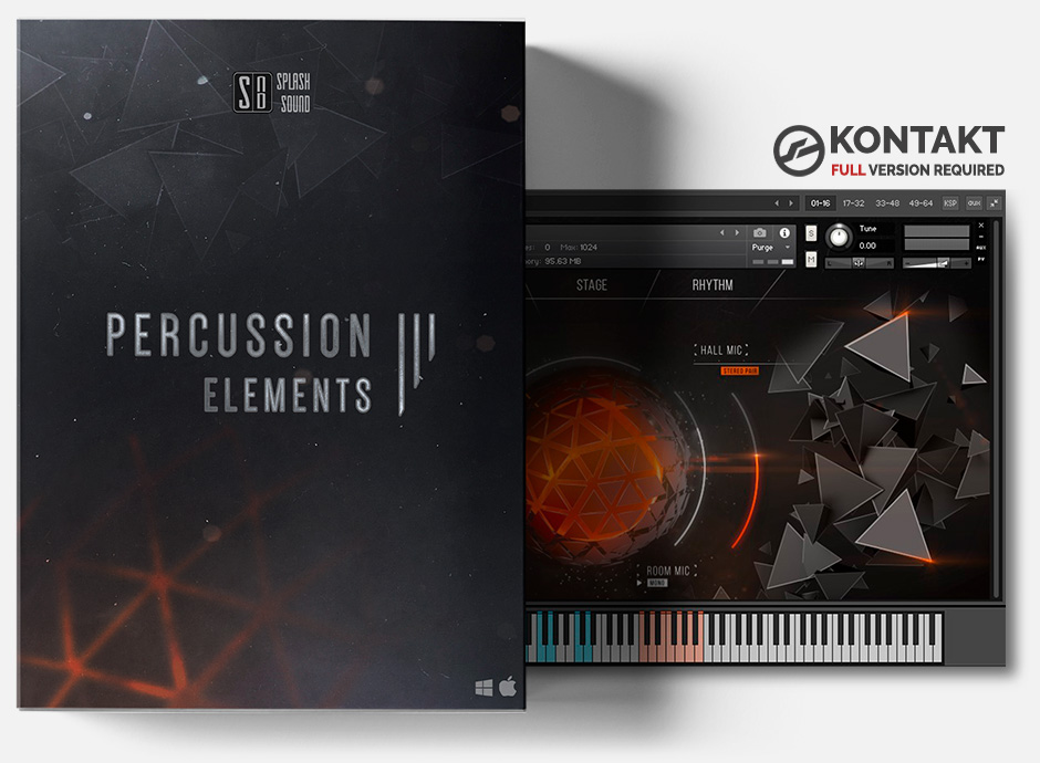 Product box of the Percussion Elements 3 library for KONTAKT