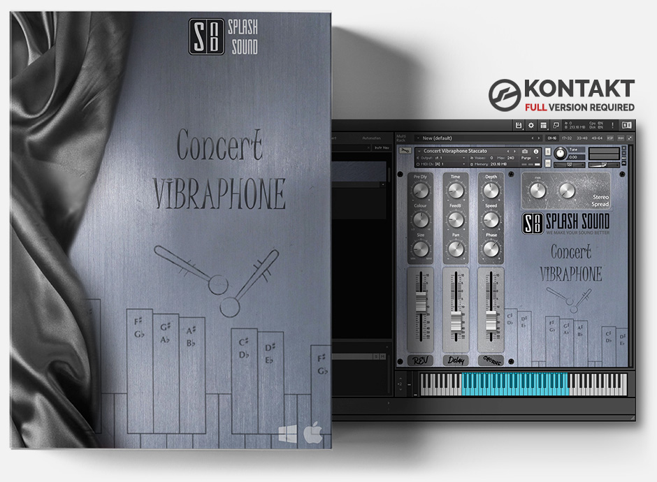 Product box of the Vibraphone library for KONTAKT
