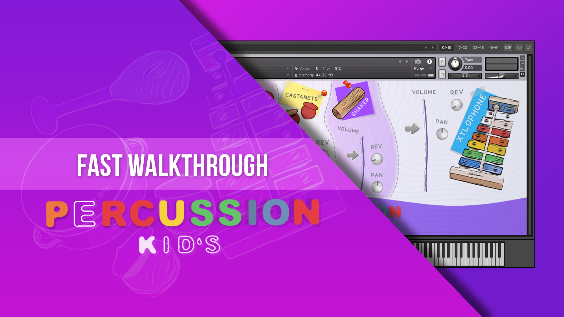 Kid's percussion library for kontakt review